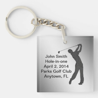 Golf Hole-in-one Commemoration Customizable Keychain