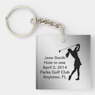 Golf Hole-in-one Commemoration Customizable Keychain