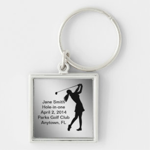 Golf Hole-in-one Commemoration Customizable Keychain