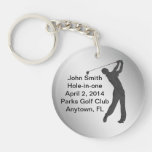 Golf Hole-in-one Commemoration Customizable Keychain at Zazzle