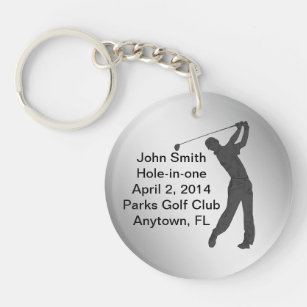 Golf Hole-in-one Commemoration Customizable Keychain