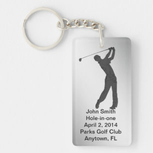 Golf Hole-in-one Commemoration Customizable Keychain