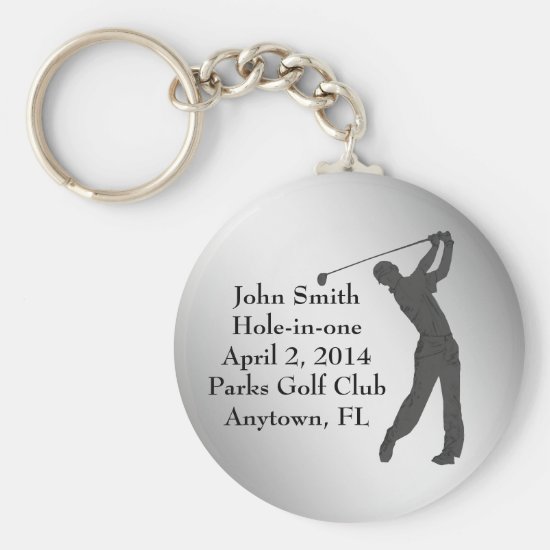 Golf Hole-in-one Commemoration Customizable Keychain