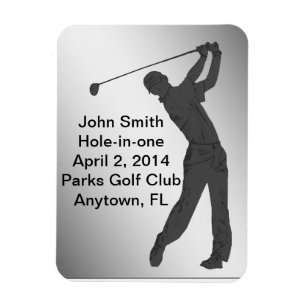 Golf Hole-in-one Commemoration Customizable Magnet