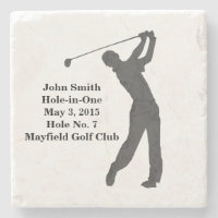 Golf Hole-in-one Commemoration Customizable Stone Coaster