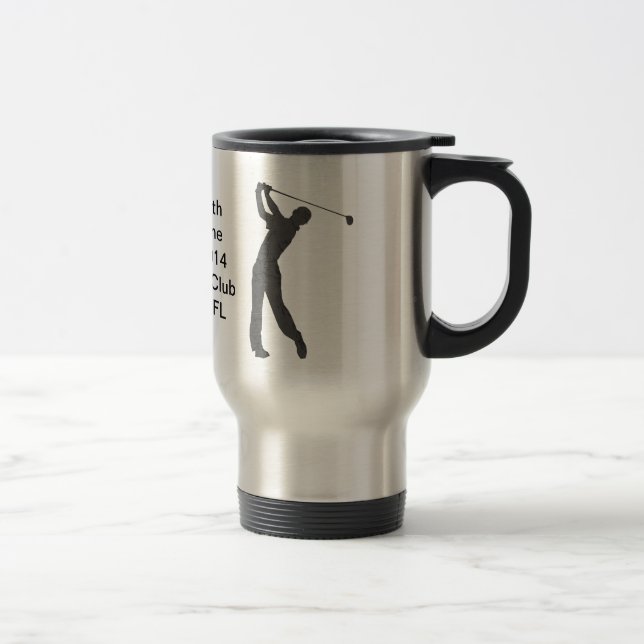 Golf Hole-in-one Commemoration Customizable Travel Mug (Right)