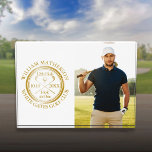 Golf Hole in One Gold Personalized Golfer Photo Acrylic Award<br><div class="desc">Personalize the golfer's photo,  name,  location hole number and date to create a great keepsake to celebrate that fantastic hole in one golf award. Designed by Thisisnotme©</div>