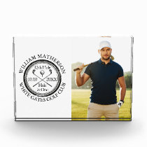Golf Hole in One Personalized Golfer Photo Acrylic Award Golf Hole in One Personalized Golfer Photo Acrylic Award