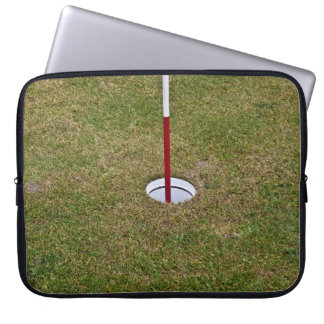 Golf hole laptop sleeve