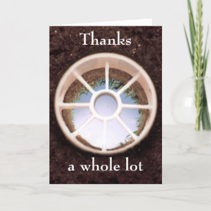 Golf Hole Letterpress Thank You Card