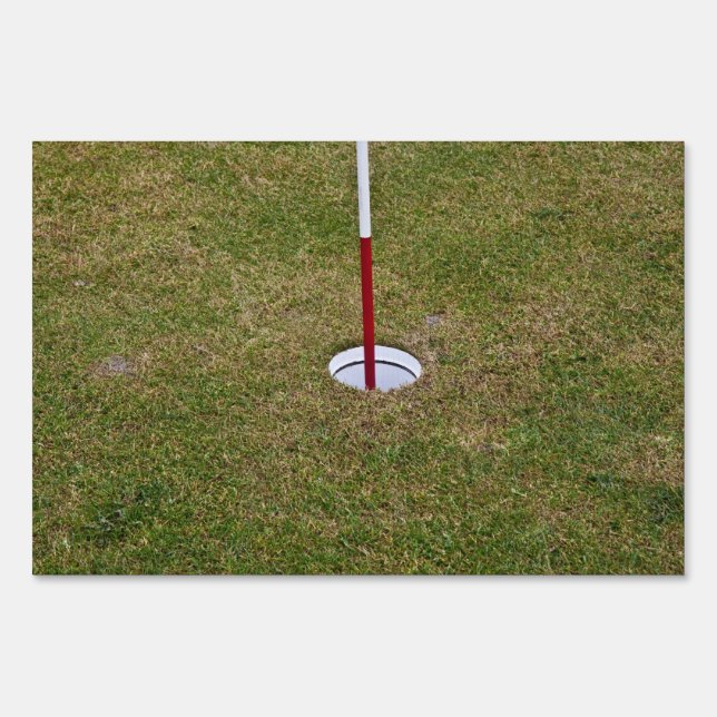 Golf hole yard sign (Front)