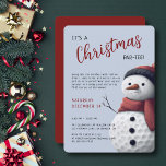 Golf Holiday Christmas Par-Tee Snowman Festive  Invitation<br><div class="desc">Celebrate the season in playful style with this modern golf-themed Christmas invitation! Featuring a snowman made from golf balls, cozy winter details, and clean typography, it’s perfect for clubhouses, country clubs, or any holiday gathering that loves a good pun. Invite guests to “swing into the holidays” with festive drinks, tasty...</div>