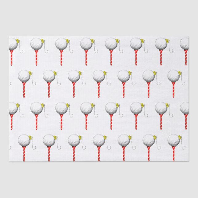 Golf Holiday Gift Ideas Tissue Paper (Front)