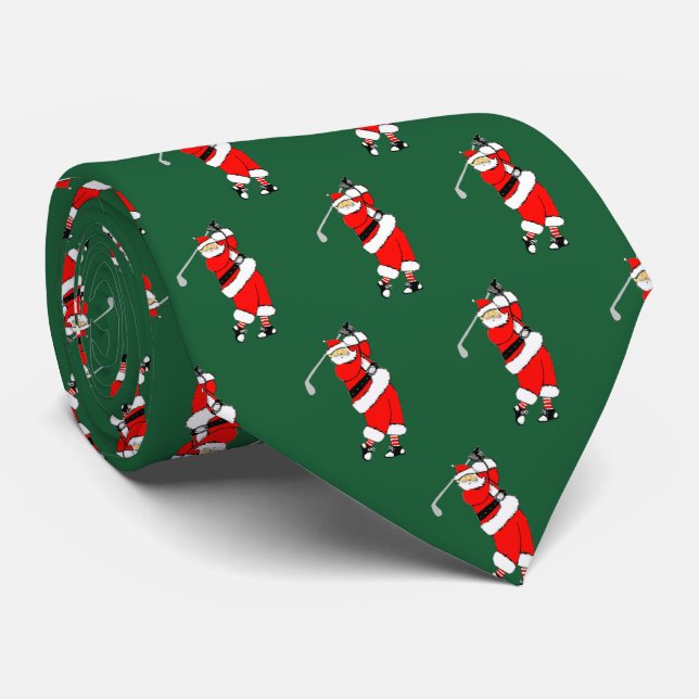 Golf Holiday Gift Neck Tie (Rolled)