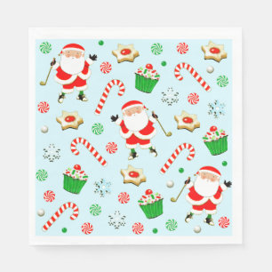 Golf Holiday Party Paper Napkins