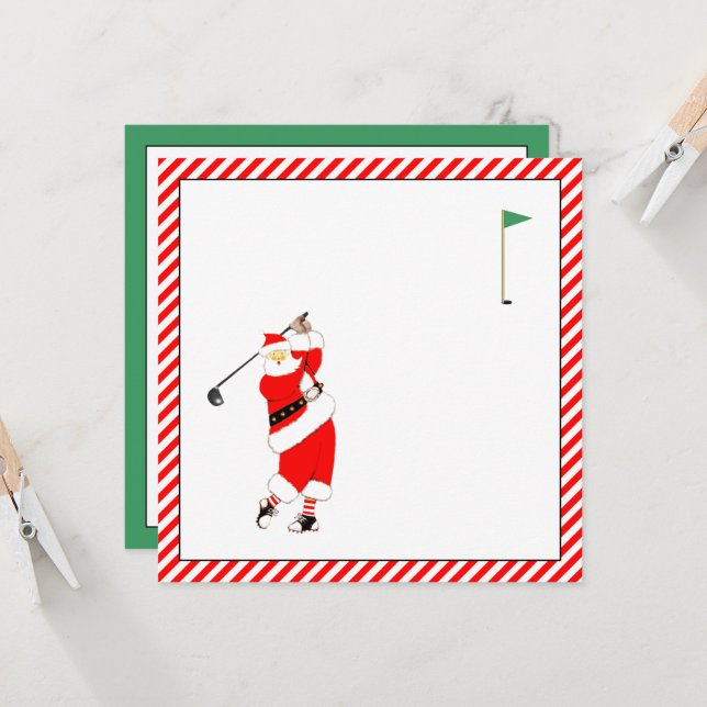 Golf Holiday Tournament Invitations (Front/Back In Situ)