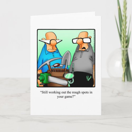 Golf Humor Birthday Greeting Card