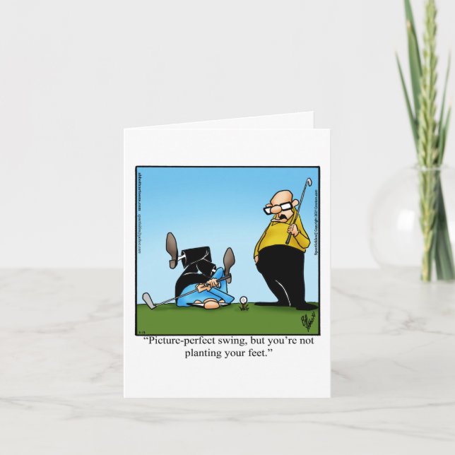 Golf Humor Blank Greeting Card (Front)