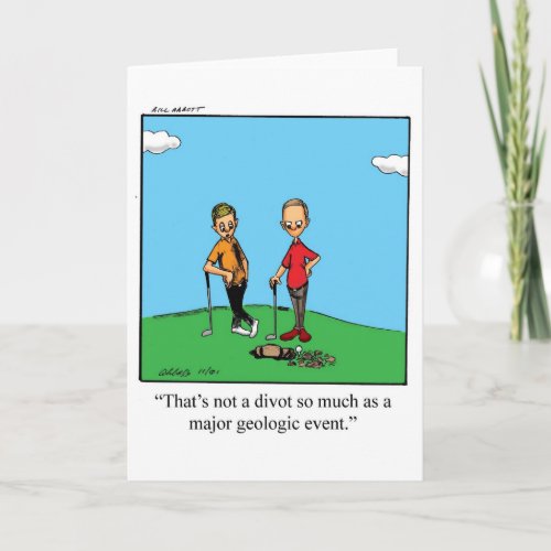 Golf Humor Blank Greeting Card