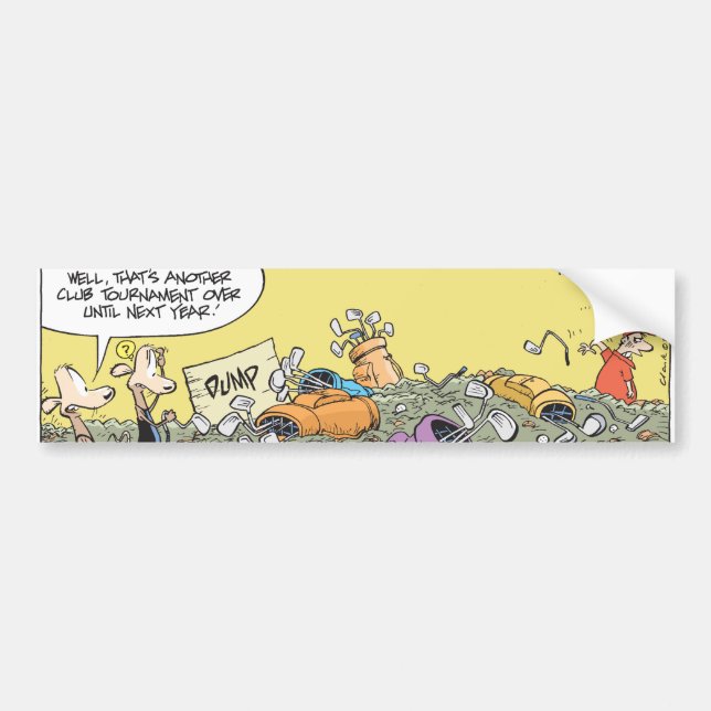 Golf Humor Bumper Sticker (Front)