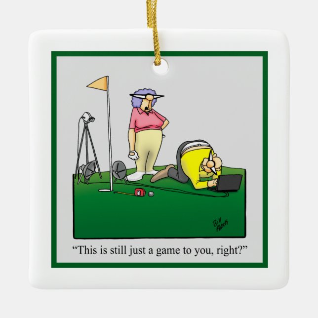 Golf Humor Christmas Ornament  (Front)