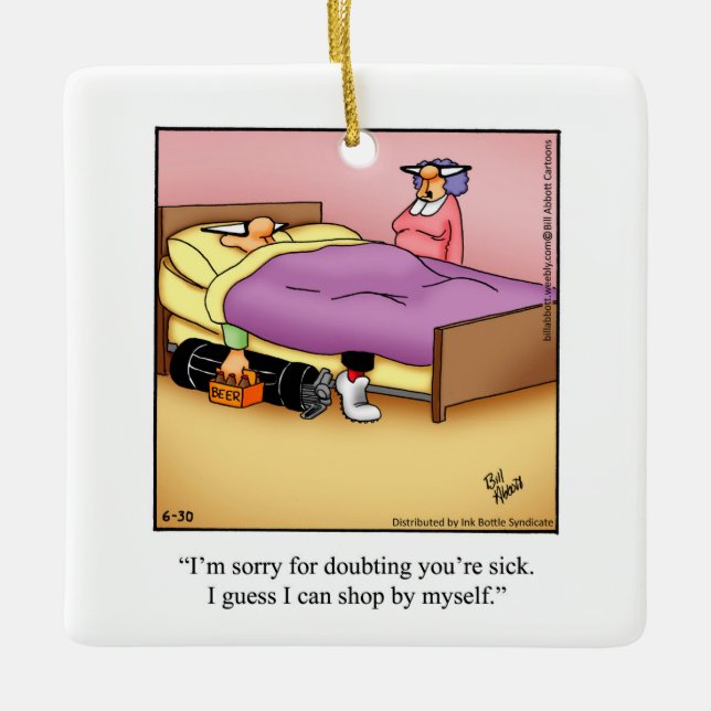 Golf Humor Christmas Ornament  (Front)