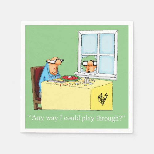 Golf Humor Cocktail Party Napkins