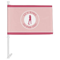 Golf Humor Funny Par Tee Golfer Ladies Magenta Red