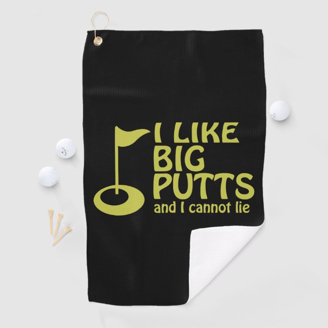 Golf Humor I like Big Putts Towel (InSitu)