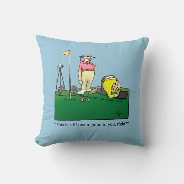 Golf Humor Pillow Gift (Front)