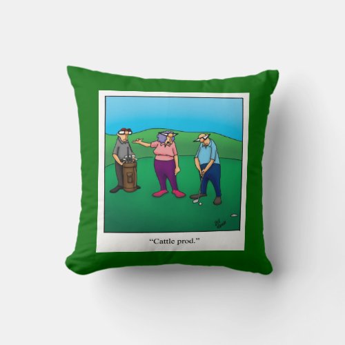 Golf Humor Pillow Gift