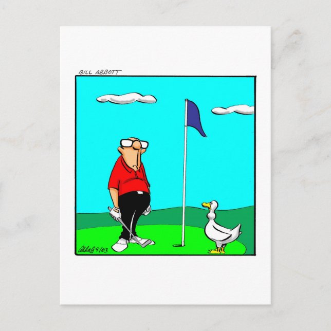 Golf Humor Postcard (Front)