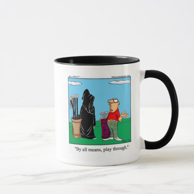 Golf Humor Ringer Coffee  Mug (Right)