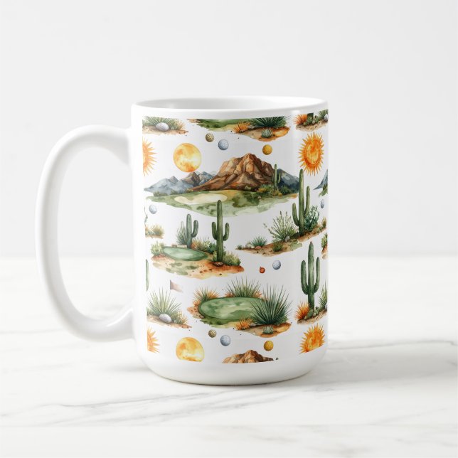 Golf  in Arizona  Coffee Mug (Left)