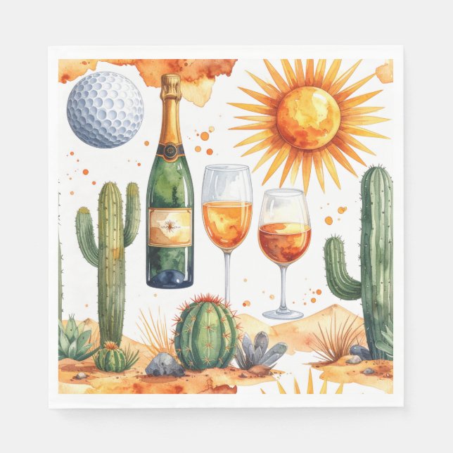 Golf in Arizona  Napkins (Front)