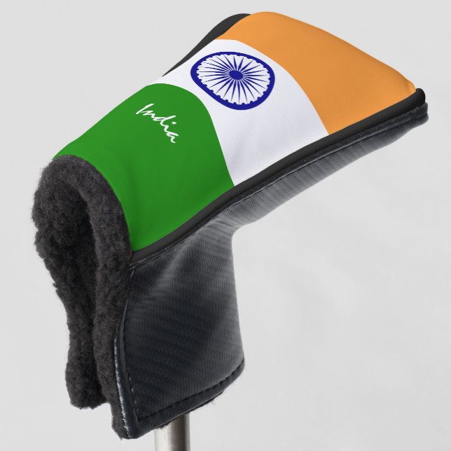 Golf India & Indian Flag / Golf Clubs Covers (3/4 Front)
