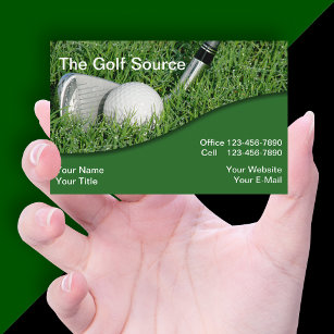 Golf Industry Euro Size Business Card