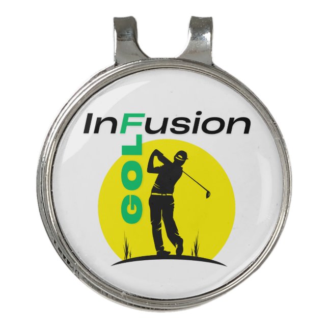 Golf Infusion Designed Golf Ball Marker |  Hat Clip (Front)