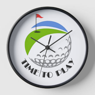 Golf Infusion Designed "Time To Play" Clock