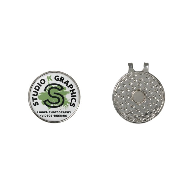 Golf Infusion Studio K Graphics Ball Marker Golf Hat Clip (Front and Back)