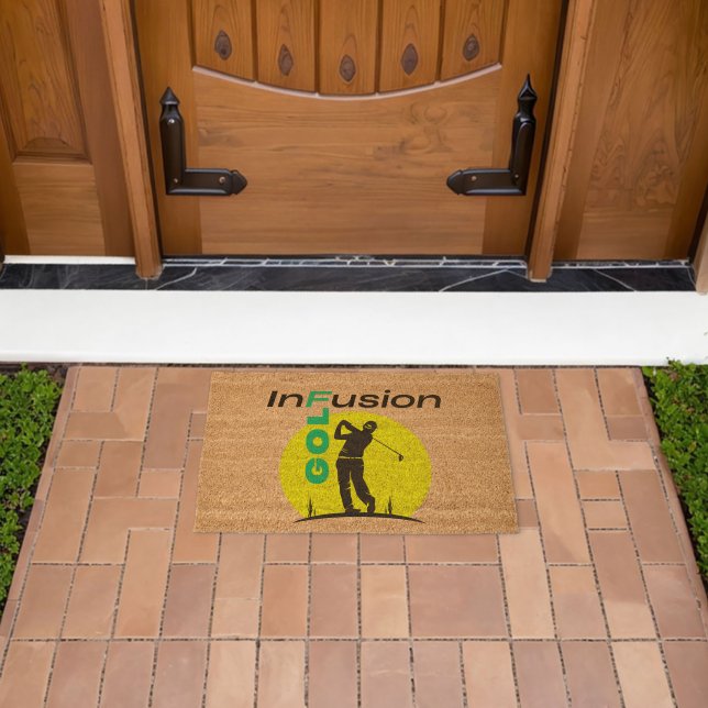 Golf Infusion Uniquely Designed  Fiber Doormat (Insitu (Outdoor))