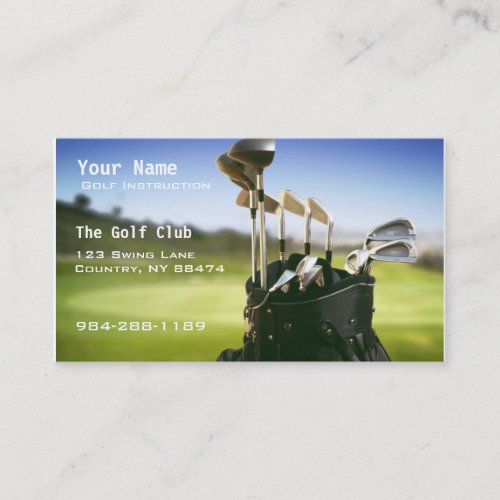 Golf Instruction Business Card