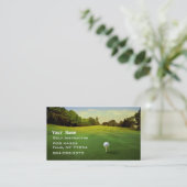 Golf Instruction Business Card (Standing Front)
