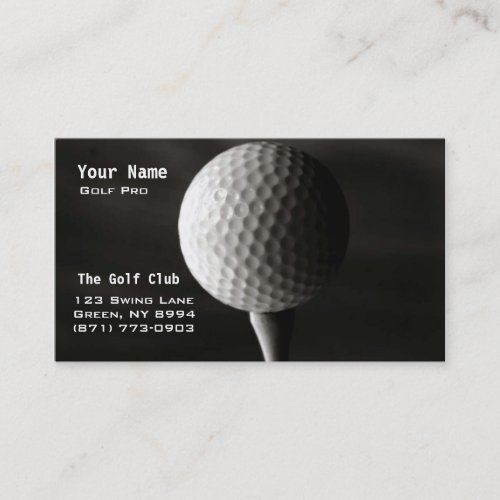 Golf Instruction Business Cards