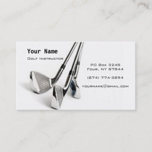 Golf Instruction Business Card