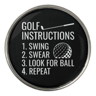 Golf Instructions Ball Marker