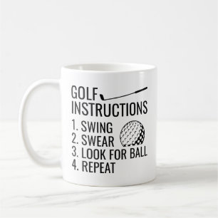 Golf Instructions Coffee Mug