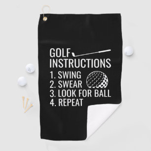 Golf Instructions Golf Towel
