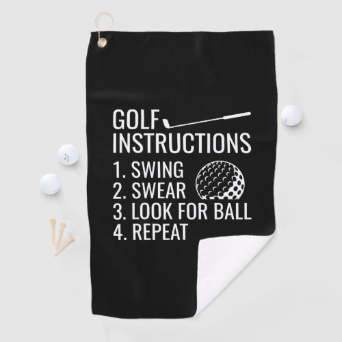 Golf Instructions  Golf Towel