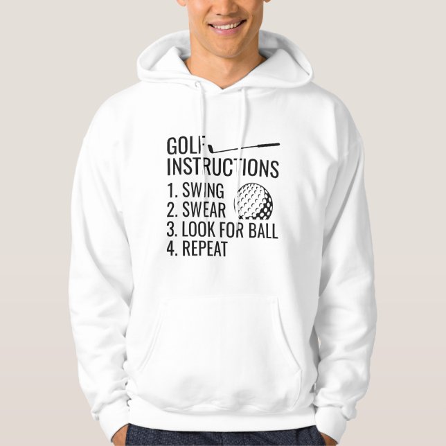Golf Instructions Hoodie (Front)